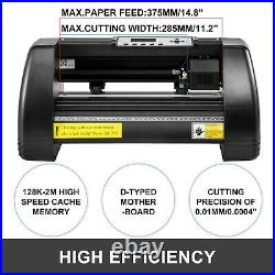 14'' Vinyl Cutter Plotter Machine 350mm Paper Feed Software Sign Sticker Making