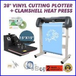 15 Heat Press Transfer Kit 28 Vinyl Cutting Plotter Machine Software Cutter