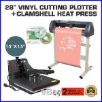 15 Heat Press Transfer Kit 28 Vinyl Cutting Plotter Software Sticker Cutter