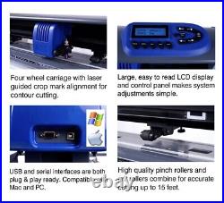 15 TITAN Professional Cutting Table Top Vinyl US Cutter Contour Cut With Software