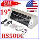 19 RS500C Desktop Starter Pkg Vinyl Cutter Software Vinly Sign Plotter US Stock