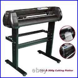 24in 500g Cutting Plotter Vinyl Cutter with Craftedge Software &Stand Heat Press