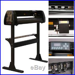 28 Cutter Vinyl Cutter Plotter Sign Machine Software Supplies with Basket& Stand
