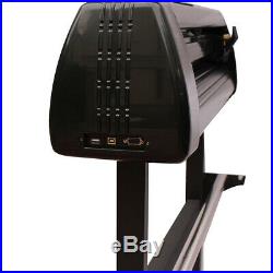 28 Cutter Vinyl Cutter Plotter Sign Machine Software Supplies with Stand & Basket