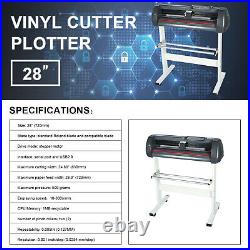 28'' Cutting Plotter Vinyl Sign Cutters Printer Sticker withsoftware US Stock