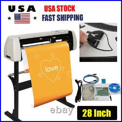 28 Inch Vinyl Cutter Plotter Cutting Machine Sign Sticker Making +Software Stand