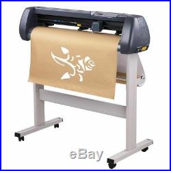 28 Plotter Machine Paper Feed Vinyl Cutter Sign Cutting Stand with Software NEW