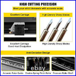 28 Vinyl Cutter Plotter 720mm Sign Cutting Machine Software 3 Blades LCD Screen