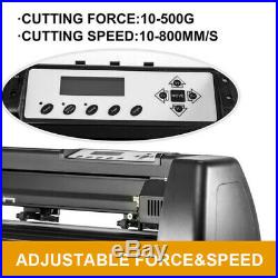 28 Vinyl Cutter Plotter Sign Cutting Machine USB with Software Supplies & 3 Blade
