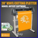 28 Vinyl Cutter / Sign Cutting Plotter with Artcut Pro Software Design With 3 Blade