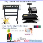 31 Vinyl Cutter, 9x12 Heat Press, Heat Transfer & Sign Vinyl + Software