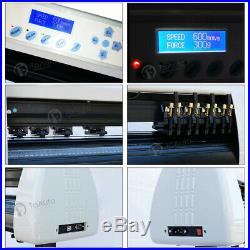 32 Vinyl Cutter Plotter Sticker Sign Cutting Machine withSoftware + HTV Supplies