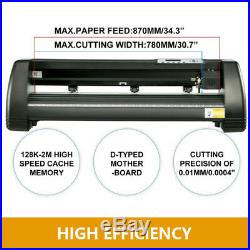 34 Inch Cutter Vinyl Cutter / Plotter Sign Cutting Machine Software Supplies US