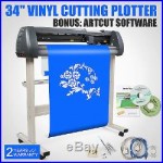 34 Sign Sticker Vinyl Cutter Cutting Plotter+Artcut Software With Stand