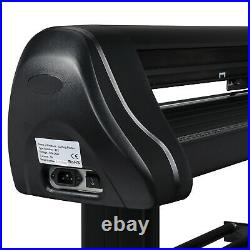 34 Vinyl Cutter Plotter Sign Cutting Machine Software Blades Kit LCD Screen