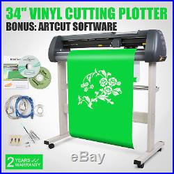 34 Vinyl Cutter Sign Cutting Plotter Machine Cut Software Printing Bundle Kits