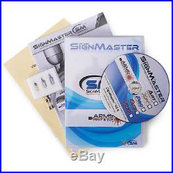 34 Vinyl Cutter Sign Plotter Cutting withSignmaster Cut Basic Software 3 Blades