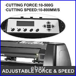 34 Vinyl Cutting Machine Plotter Sign Sticker Cutter WithSoftware 3 Blades LCD