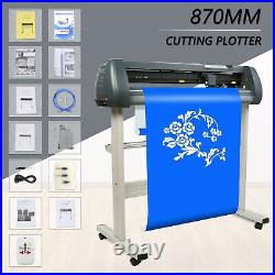 34in Vinyl Cutter Machine Software Pattern Graphics Letters Cut Sticker Printer