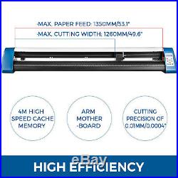 53 Inch Vinyl Cutter Sign Maker + Free Design/Cut Software Automatic positioning