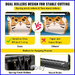 53 Vinyl Cutter Plotter Cutting Machine withSoftware Supplies 3 Blades LCD Screen
