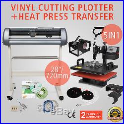 5in1 Heat Press Transfer Kit 28 Vinyl Cutting Plotter Cutter DIY Software