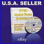 65000 FONTS COLLECTION SOFTWARE SCRAPBOOKING VINYL CUTTER PLOTTER VECTOR LIBRARY
