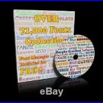 71000 Fonts Collection Software Scrapbooking Vinyl Cutter Plotter Vector Library