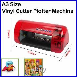 A3 Sign Vinyl Cutter Plotter Machine with Contour Cut Function Card Stickers