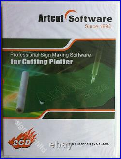 ARTCUT 2009 Software 9 Languages For Vinyl Cutting Cutter Plotter 2x CD