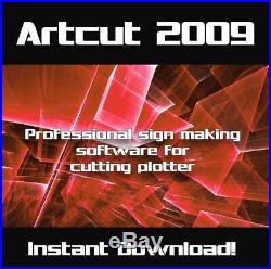 Artcut Software Vinyl Cutter Plotter 2009 Pro Sign Making Download
