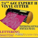 BRAND NEW 24 GCC EXPERT II Vinyl Cutter & WINPCSIGN PRO SOFTWARE +EXTRA