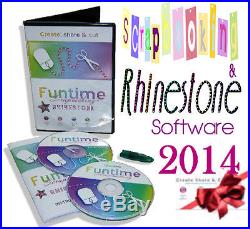 BRAND NEW software for die cutter, vinyl cutter Funtime Rhinestone PRO 2014