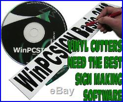 BRAND New WinPCSIGN BASIC 2018 software, EASY TO USE 600 vinyl cutter drivers