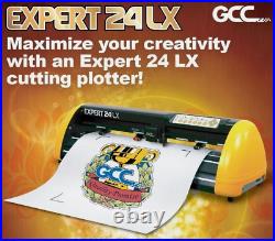 GCC Expert? LX 24 61 Cm Vinyl Cutter Plotter + Stand + Software + FREE Shipping