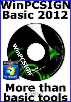 NEW Software for any Vinyl Cutter Plotter Unlimited WinPCSIGN Basic 2012