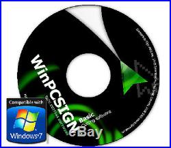 NEW Software for any Vinyl Cutter Plotter Unlimited WinPCSIGN Basic 2012