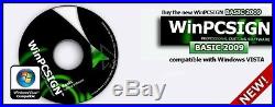 NEW WinPCSIGN BASIC 2009 for Vinyl Plotter, Cutter Software TITAN USCUTTER GCC