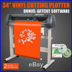 New 34 870mm Vinyl Cutter / Sign Cutting Plotter Pro With Artcut Software Cut