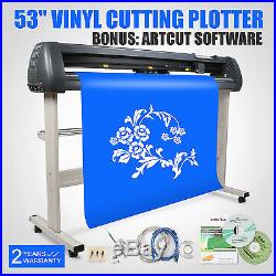 New 53 Cutter Vinyl Cutting Plotter With Stand Machine Artcut Software 3 Blades