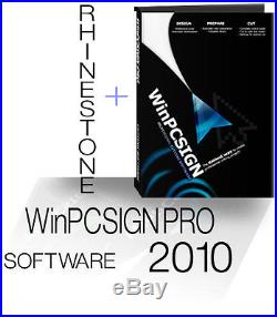 New PROFESSIONAL software WinPCSIGN 2010 for vinyl cutter + Rhinestone features