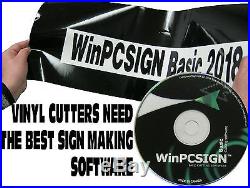 New WinPCSIGN Basic 2018 software pro vectorization 600 vinyl cutter drivers