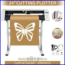 RS720C Vinyl Cutter Plotter Cutting 24 Sign Sticker Making Print Software USB