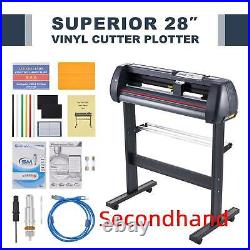 Secondhand 28 Vinyl Cutter /Plotter Sign Cutting Machine with Software 2 Blades