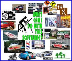 Sign Making Software Basic 2018 FOR ANY VINYL CUTTER+ 600 drivers included