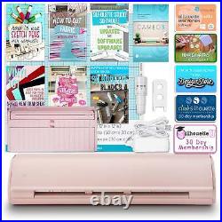 Silhouette Pink Cameo 5 Business Bundle with Vinyl, Guides, Software, Tools