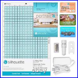 Silhouette Portrait 4 with 26 Oracal Sheets, Guides, Sketch Pens, and More