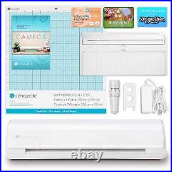 Silhouette White Cameo 5 Business Bundle with Vinyl, Guides, Software, Tools