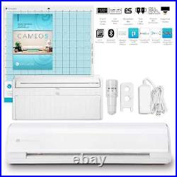 Silhouette White Cameo 5 Business Bundle with Vinyl, Guides, Software, Tools