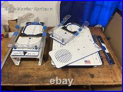 Two Melco Embroidery Machine Package Plus Ioline 350HF Vinyl/Applique Cutter